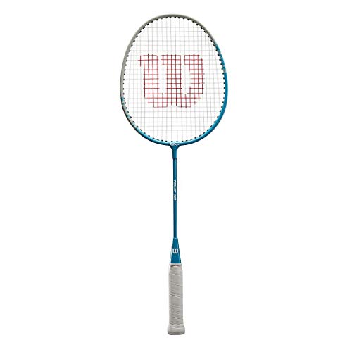 Wilson Racchetta da badminton Tour 30, per bambini e ragazzi, Bilanciamento nella testa, Blu/Grigio, WR042110H4