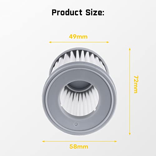 Fanttik Cruise V9 Car Vacuum Cleaner 2-Pack Replacement HEPA Filter