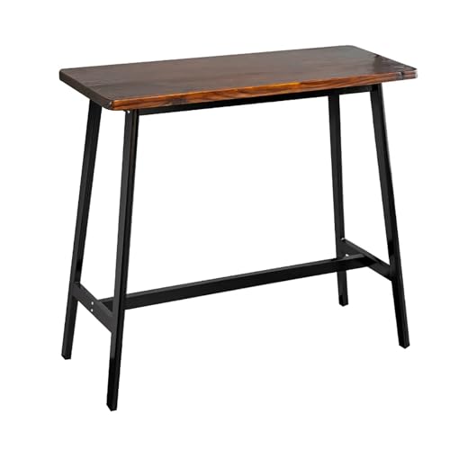 CMYAOYC Mesa de Bar Estrecha de Madera Maciza - Capacidad de Carga 150 kg, Barra de Desayuno de Cocina 40 cm de Ancho para Espacios Pequeños, Café, Restaurante