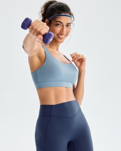 Image of RUNNING GIRL Sports Bra for Women High Support, Molded Cup High Impact Sports Bras with Sewn in Pads Workout Running Bra