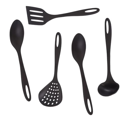 Jogo de Utensilios 5 Peças de Nylon Utily Preto