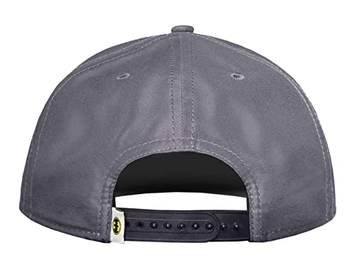 Gorra Batman DC Comics infantil gris con visera plana ajustable snapback 5