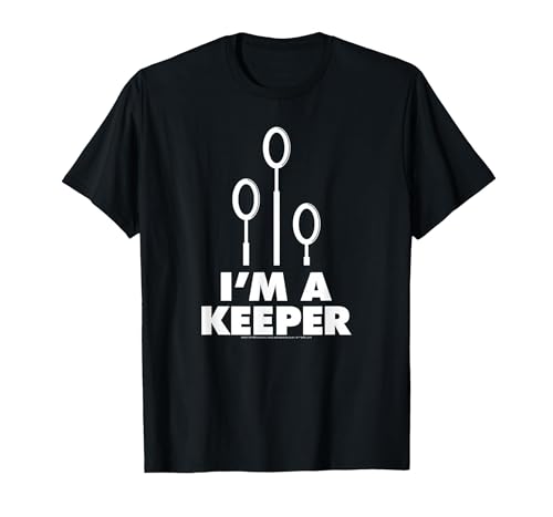 Harry Potter Quidditch I'm a Keeper T-Shirt, Men, Black, XX-Large
