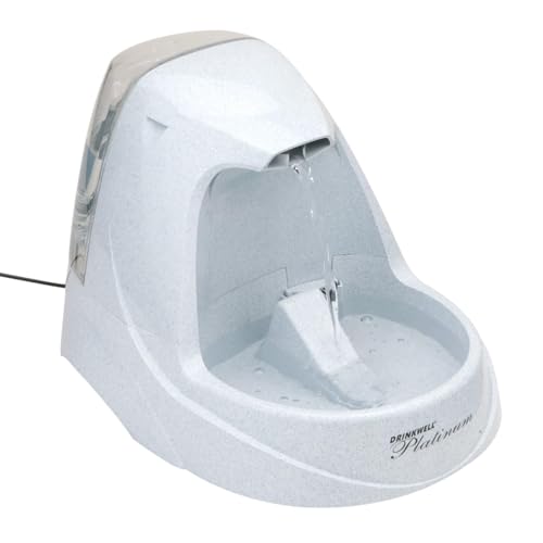 PetSafe Drinkwell Platinum Pet Fountain - Automatic Drinking Fountain for Cats and Dogs, Filtered Water, 5 Litre