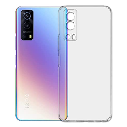Image of Dashmesh Shopping Back Cover for IQOO Z3 5G (Soft & Shockproof Back Case with inbuilt Cushioned Edges) Transparent