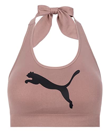 Puma Women's Seamless Halter Sports Bra (Natural, Large) #TOP19