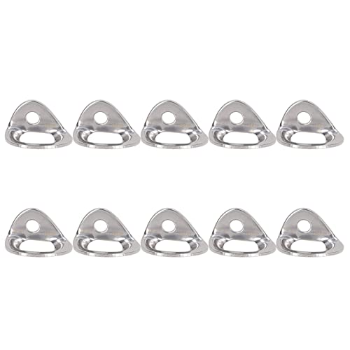 10 Piece Stainless Steel Climbing Hanger Anchors for Cave Exploration, Engineering Protection, Lightweight Rock Climbing Bolt Hangers by Yosoo Health Gear - Used condition - CA$34.15