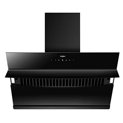 Whirlpool 90cm 1450 m3/hr Filterless Auto Clean Chimney with 10 Years Warranty on Motor and 5 Years Comprehensive | VFL 901 HAC HOOD | Touch + Motion Sensor Control | Black