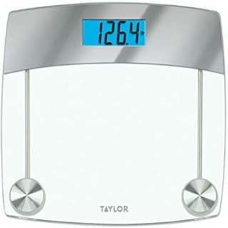Taylor Precision Products Glass Digital Bath Scale, Clear