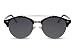 Produktbild Cheapass Sonnenbrille Rund Schwarz UV-400 Brille Festival-Accessoire Frauen Männer