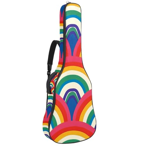Housse de guitare arc-en-ciel pour transporter votre musique en cours et en ville