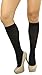 ToBeInStyle Women's Fashion Opaque Nylon Knee High Socks - Black - One Size