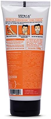 Ustraa Sports Sunscreen (Zinc) for Men| Broad Spectrum SPF 50++ | For Sports and Active Use | Safe, super protection sunscreen Blocks UVA & UVB rays with Zinc) Protection from Sun