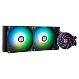 Thermalright AQUA ELITE 240 BLACK ARGB 水冷CPUクーラー、240クーラーサイズ、120mm PWMファン×2、S-FDBベアリング、AM4/AM5、Intel LGA1150/1151/1155/1156/1200/2011/1700/1851 用ARGBオールインワン水冷クーラー