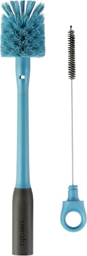 Image of Owala 2-in-1 Water Bottle Brush Cleaner and Straw Cleaner Brush,Water-Bottle-Brush with Removable Head and Twist n Hide Straw-Brush,Smokey Blue,(Pack of 12)