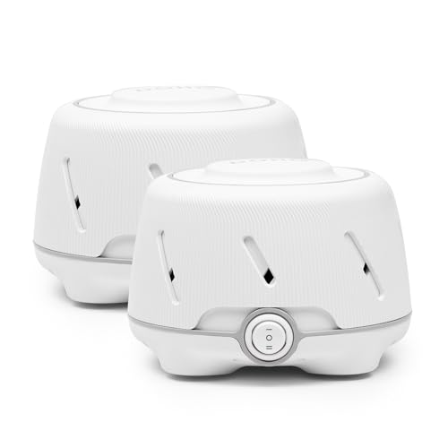 Yogasleep Dohm (2 Pack White/Gray) The Original White Noise Machine Relaxing Natural Sound from a Real Fan Sleep Aid & Noise Cancelling for Adults & Baby Office Privacy & Meditation Baby Registry