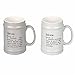 Set 2 Boccale Birra Victionary in bone china 490 ml