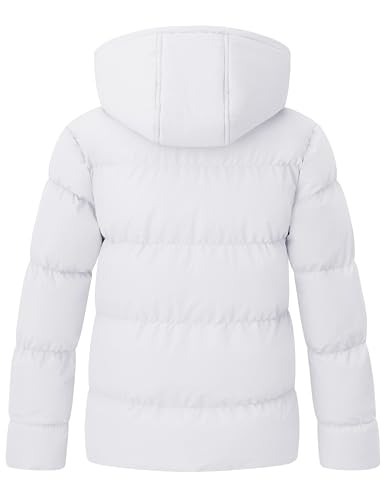 Image of ZSHOW Girls' Lightweight Puffer Jacket Warm Hooded Quilted Outerwear Jacket | Detachable Hood, 5000mm Waterproof, Elastic Cuffs, Lightweight and Breathable, 2 Pockets, Daily Wear, Winter Activities
