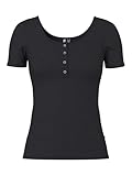 Pieces PCKITTE SS Top Noos BC T-Shirt, Noir, XL Femme