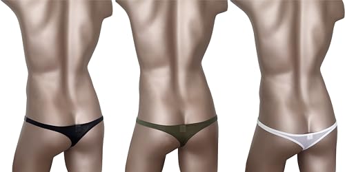 Men's Thong Underwear Banana Hammock for Men Men's Low Waisted Contrasting Colors Thong3