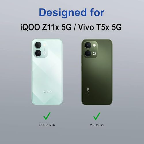 Image of amazon basics Back Case Cover for iQOO Z11x 5G | Scratch-Resistant Back Cover | Clear