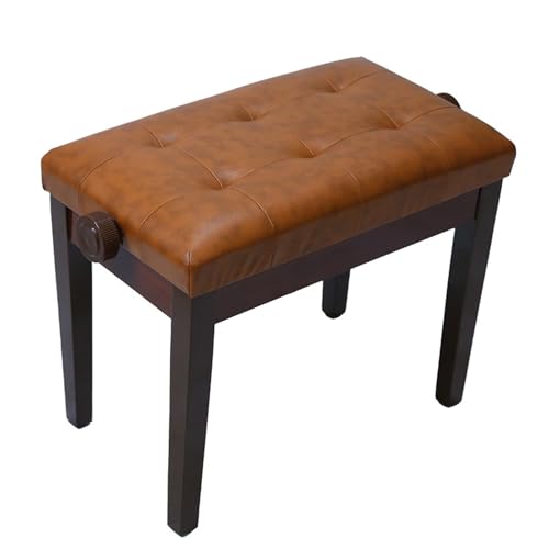 Banc de piano réglable contre le mal de dos tabouret ergonomique en cuir PU pour de longues sessions