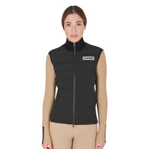 Smanicato donna Equestro XS veste technique zippée col haut à côtes