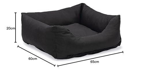 Karlie Charly, Hundebett, Schwarz, 65x60x20 cm