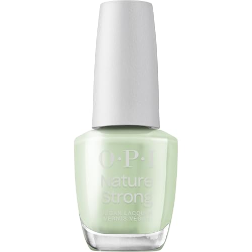OPI Nature Strong Sage It for Later | Opaque Soft Cool Light Green Crème Natural Origin Nail Polish LE | Plant Based, Vegan, Cruelty Free
