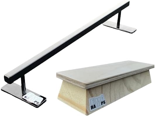 EMA Ramps Professional Series Combo Pack Including 2 Obstacles Making Them The Most Realistic Fingerboard Obstacles on The Market to be Used with Fingerboard Decks