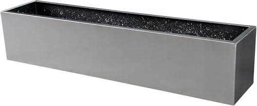 VIVANNO Blumenkasten Balkonkasten Pflanzkasten V2A Edelstahl Balkonix...