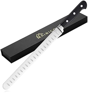 MAIRICO Ultra Sharp Premium 11-inch Stainless Steel Carving Knife - Ergonomic Design - Best for Slicing Roasts, Meats, Fruits and Vegetables