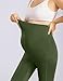 Enerful Womens Maternity Leggings with Pockets Workout Legging Pants Buttery Soft Pregnancy Active Wear Yoga Tights - 2pack Black/Olive - Small