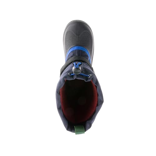Kamik Waterbug 5 wasserdichte verstellbare Winter-Schneestiefel, marineblau/blau, 10 Toddler