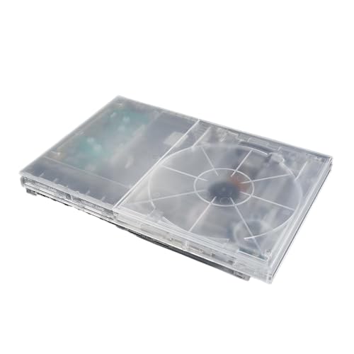 Replacement Shell Compatible with PS2 Slim Console 70000/90000 Series - Premiun Transparent Housing with Full Button & Port Access (for PS2 7XXXX)