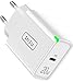 INIU USB C Ladegerät, 20W PD 3.0 Schnellladegerät USB C Netzteil, USB-C Power Adapter Ladestecker für iPhone 13 12 11 Pro Max Samsung S21 Note 20 Huawei Xiaomi Google OnePlus iPad Pro Tablet usw.