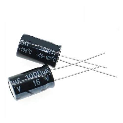 Condensateur 1000uF 16V contre les pannes d'alimentation et bruits parasites, lot 100pcs