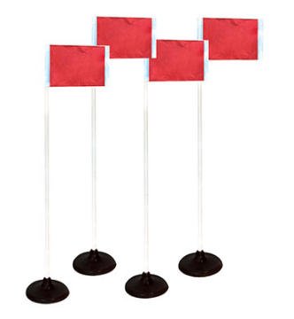 Rubber Base Corner Flags