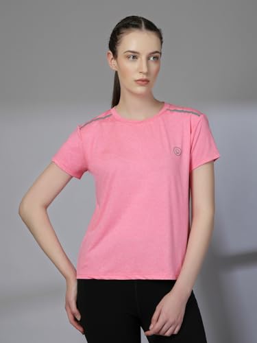 Image of CHKOKKO Gym Tshirt for Women Workout Dry Fit t Shirt Sports Tshirt Lightweight Round Neck Breathable Half Sleeve Activewear Running Yoga Tops for Woman