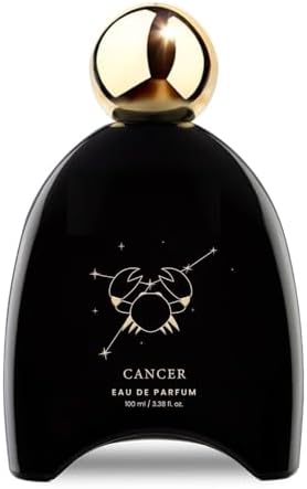 Zodiac Collection Cancer Eau de Parfum, Premium Long Lasting Unisex Fragrance with Fruity, Floral, Woody Notes, French Imported Ingredients, 3.38 fl. oz | 100ml