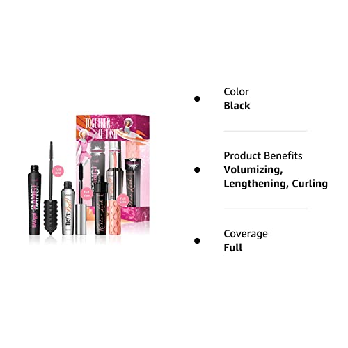 Benefit Cosmetics Mascara 3 Piece Full Size Set $72 Value They're Real Bad Girl Bang Roller Lash Set Together At Last #TOP3