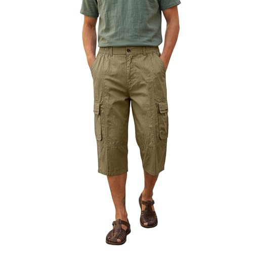 Pantacourt extensible homme avec multi-poche sport