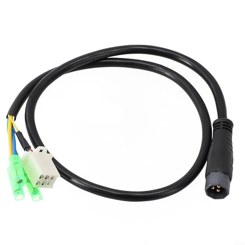 9 Pin Motor Extension Cable for Electric Bike,Waterproof Large Core Male Connector Black 60CM Compatible with 750W 1000W Motor
