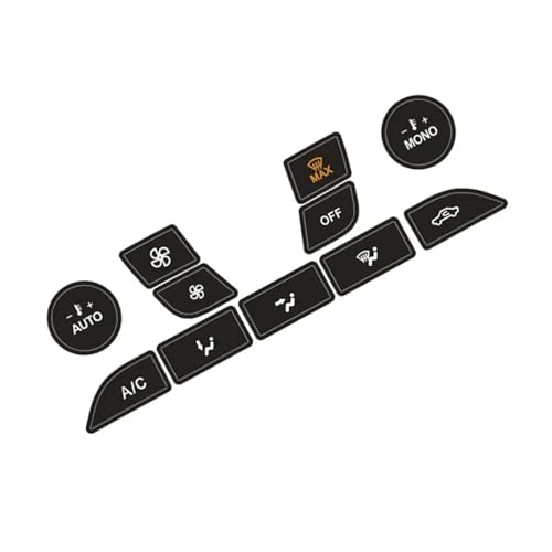 Autocollants de réparation Ford Focus boutons de commande climatisation voiture 1999-2005