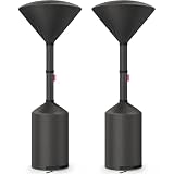 QH.HOME Patio Heater Cover,Waterproof Tear-Resistant 2p-89"x 33"x19",Black