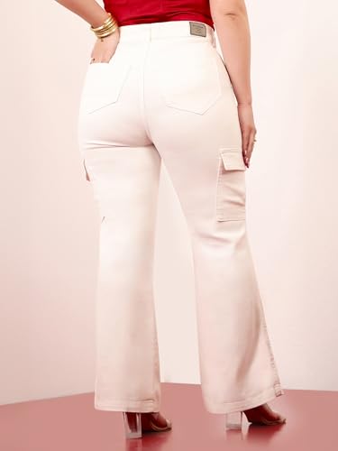 Image of Miss Chase A+ Women's Bootcut High Rise Regular-Length Stretchable Denim Shaping Jeans