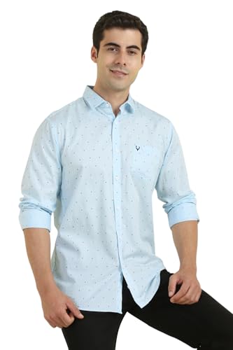 Image of Allen Solly Men Cotton Blend Regular Fit Shirt