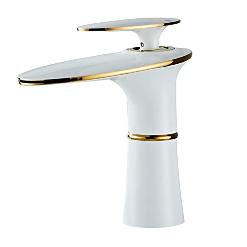 Robinet cascade anti éclaboussure en laiton pour lavabo de salle de bain