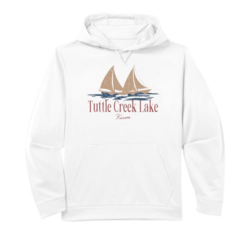 Tuttle Creek Lake Kansas Outdoors Vintage Performance Hoodie