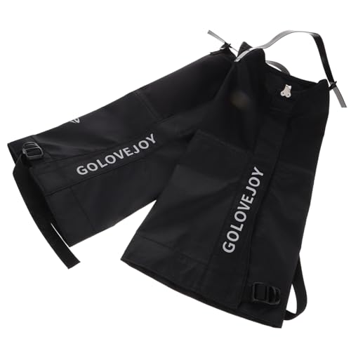 balacoo 1 Pair Boots Gaiters Waterproof Outdoor Hiking Camping Foot Cover Ankle Snow Winter Leg Guard Thermal Protective Camping Leg Cover Black Nylon